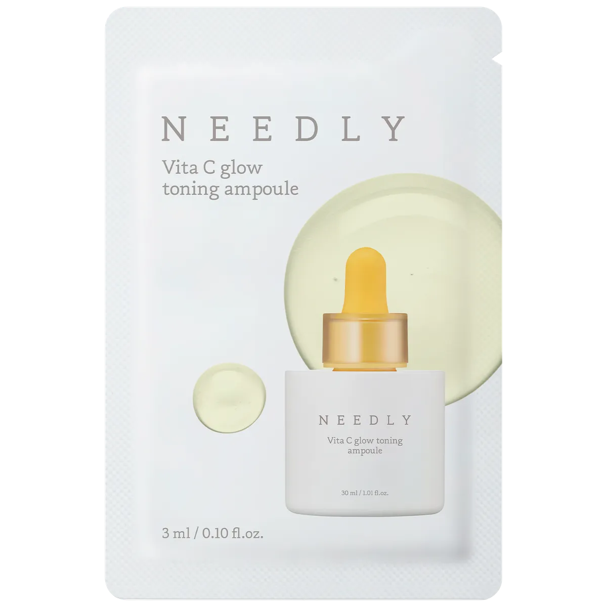 Тонізувальна сироватка з вітаміном C для сяйва шкіри Needly Vita C glow toning ampoule 3 мл