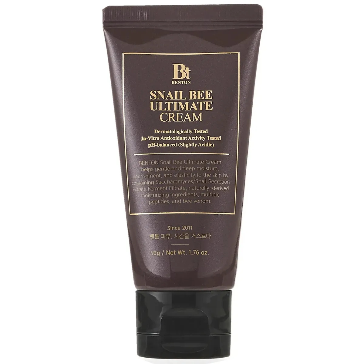 Крем с ферментированным муцином улитки и пчелиным ядом Benton Snail Bee Ultimate Cream 50 г