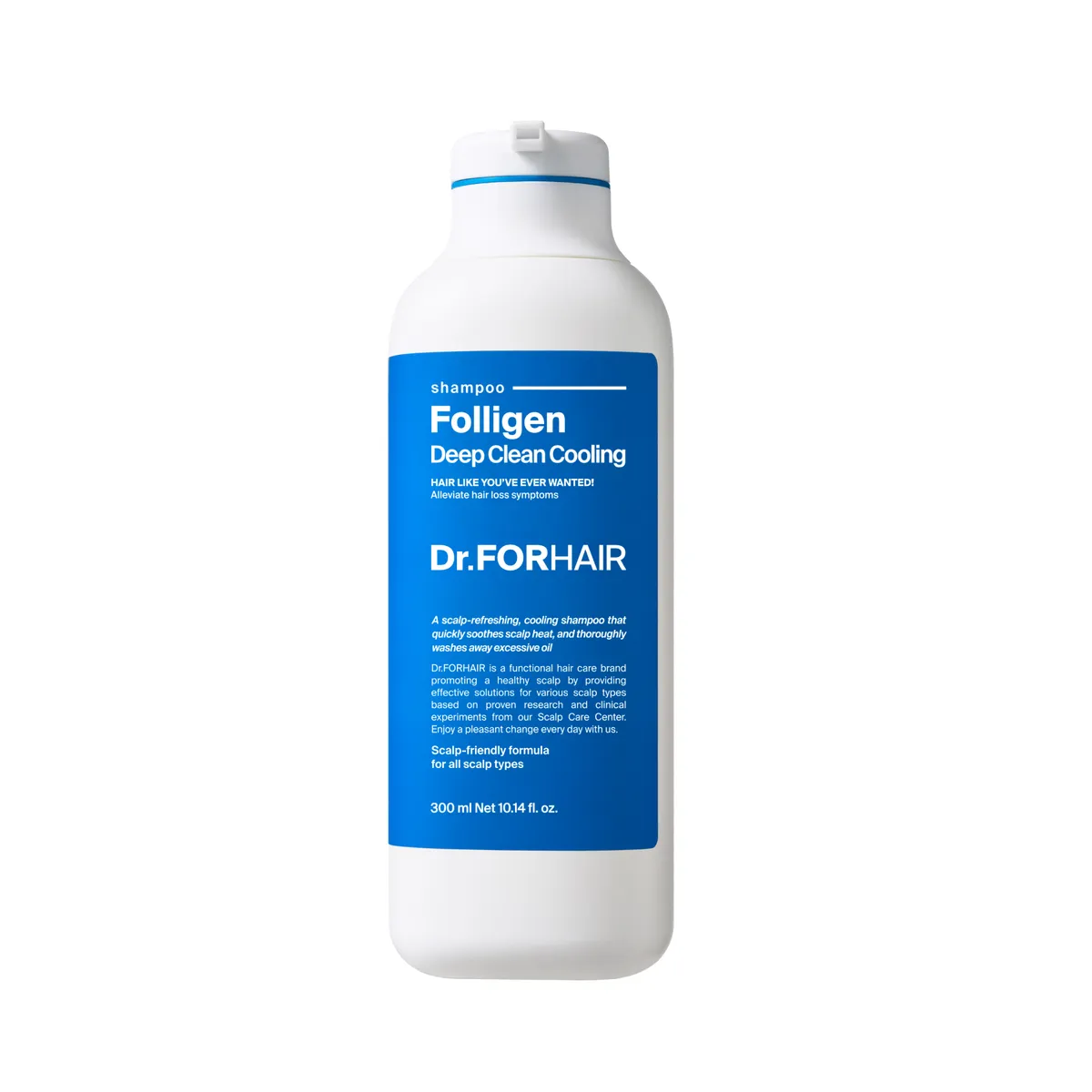 Глубокоочищающий шампунь с эффектом охлаждения Dr.FORHAIR Folligen Deep Clean Cooling Shampoo 500 мл