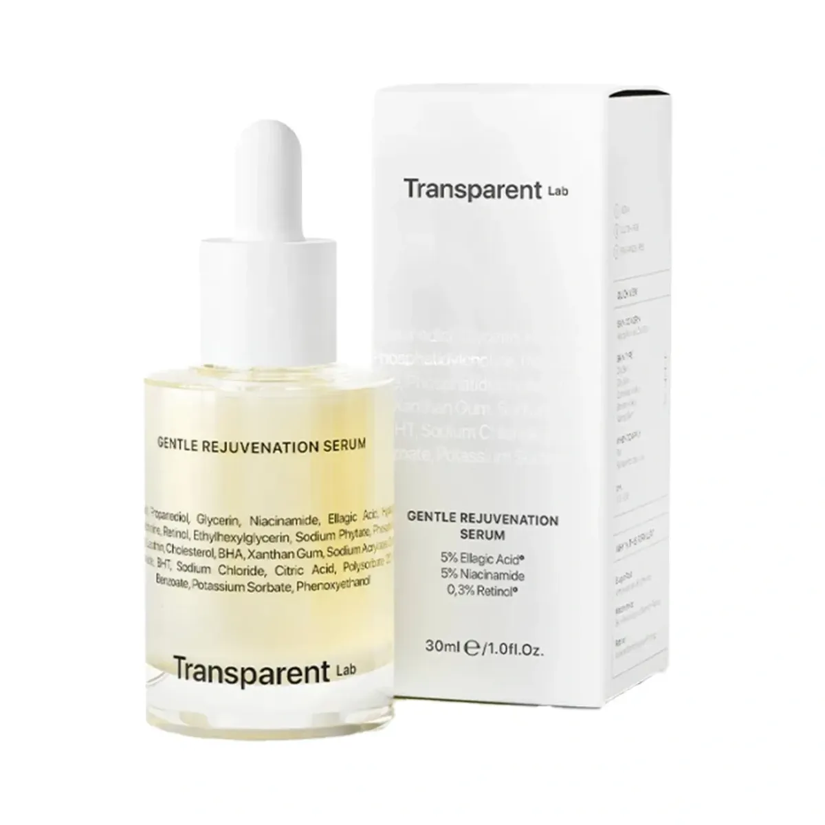 Освітлювальна сироватка проти старіння Transparent Lab Gentle Rejuvenation Serum 30 мл