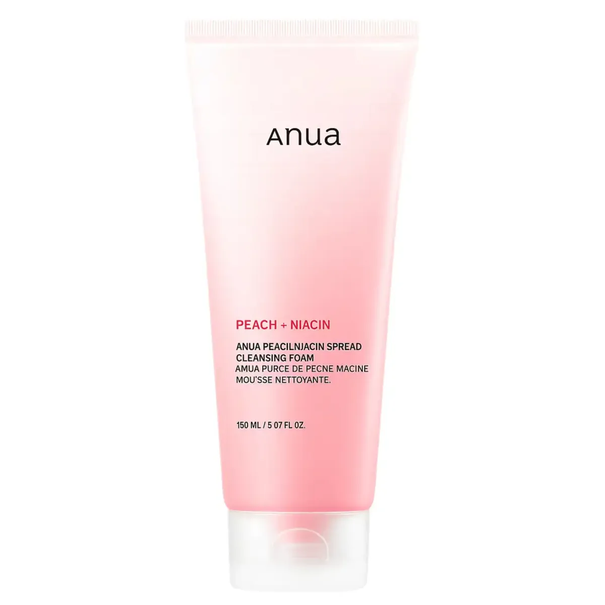 Мягкая очищающая пенка с экстрактом персика и ниацинамидом Anua Peach Niacin Spread Cleansing Foam 150 мл