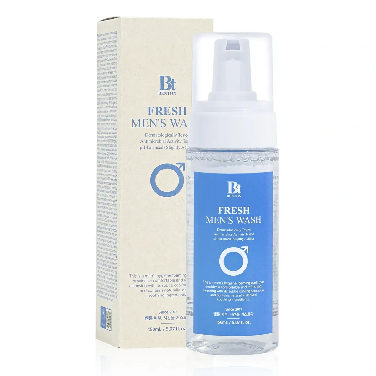 Освежающая пенка для интимной гигиены мужчин Benton Fresh men's wash 150 мл