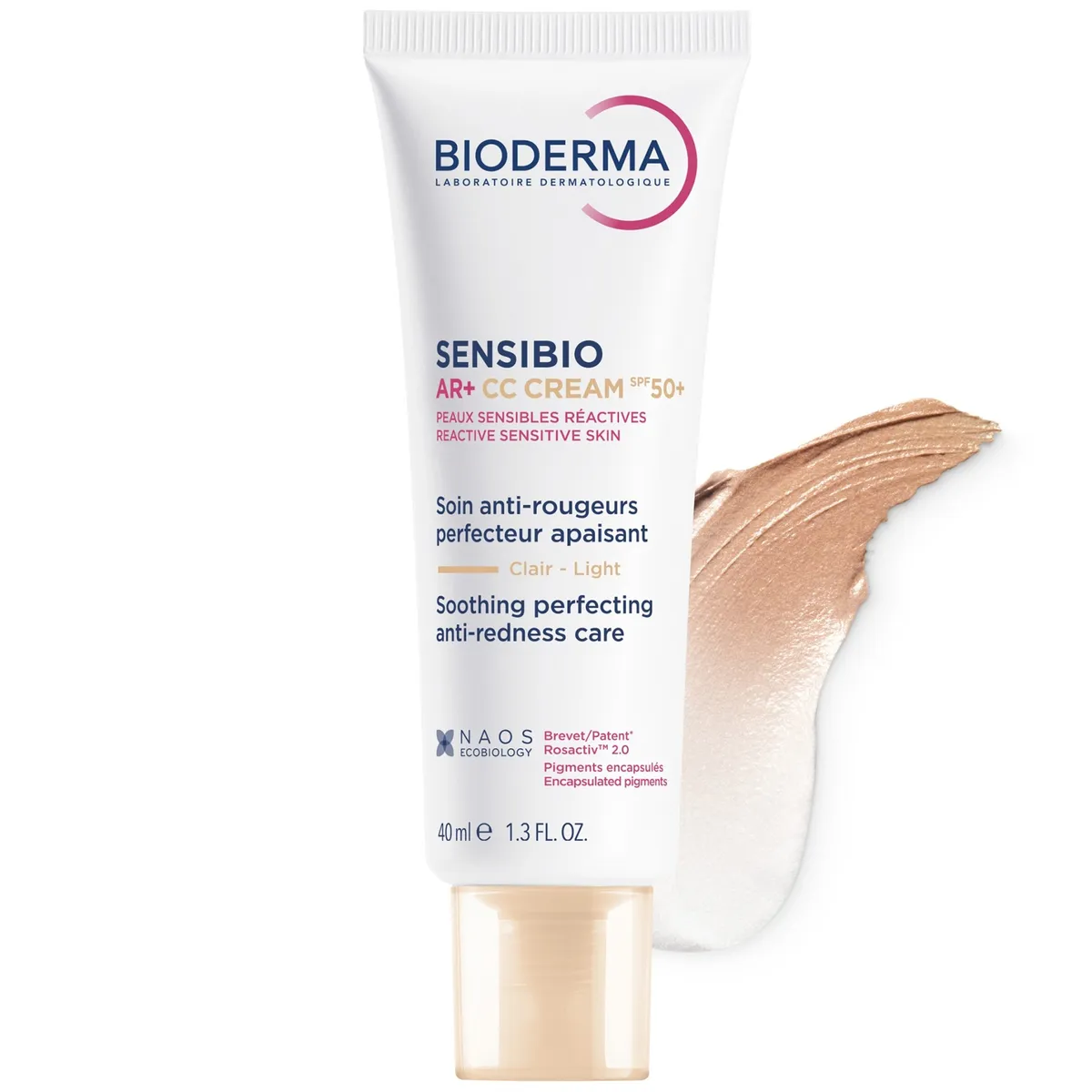 CC-крем для чутливої шкіри з розацеа Bioderma Sensibio AR+ CC Cream SPF50+ 40 мл