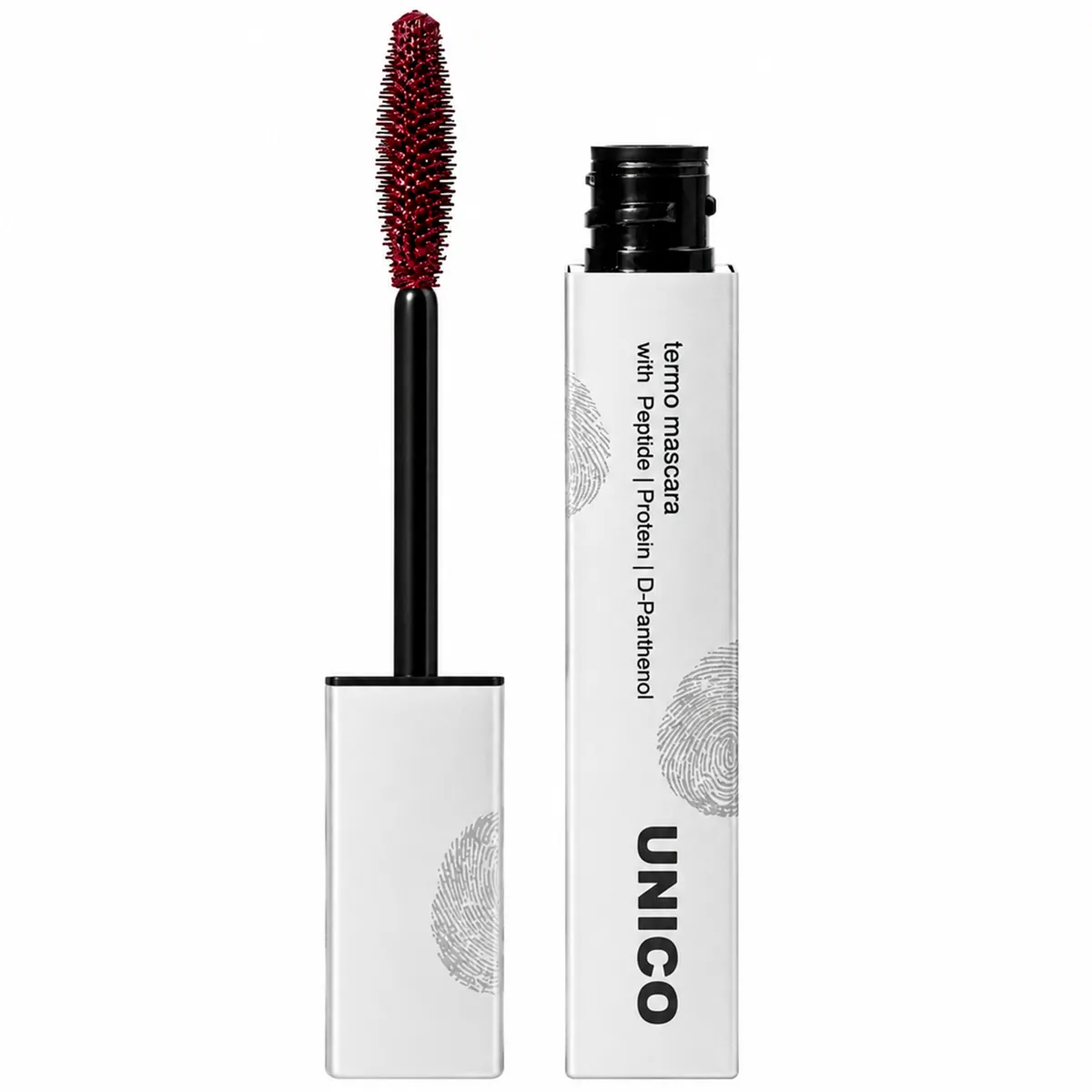 Термотуш з пептидами UNICO Termo Mascara with Peptides Burgundy 10 г