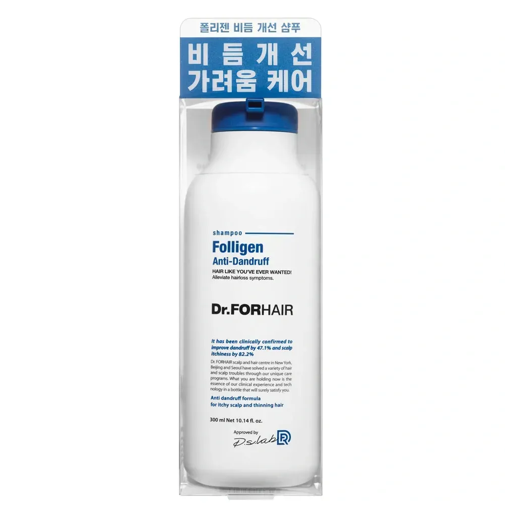 Шампунь против перхоти для ослабленных волос Dr.FORHAIR Folligen Anti-Dandruff Shampoo 300 мл