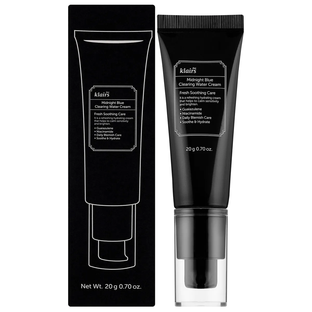 Заспокійливий гель крем Dear, Klairs Midnight Blue Clearing Water Cream 20 мл